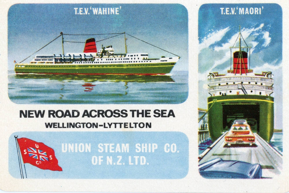 Union Steam Ship Company playing cards.