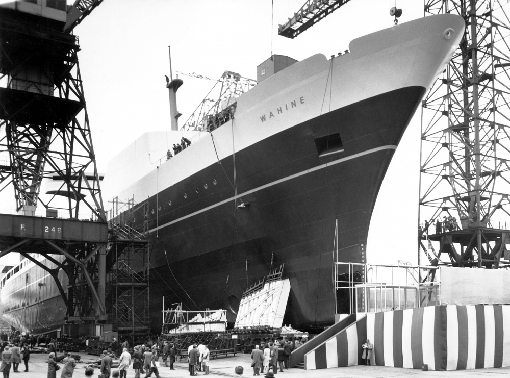 TEV Wahine construction at Fairfield Shipbuilding and Engineering Company, Glasgow