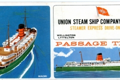 Union Steam Ship Company Passenger Ticket.