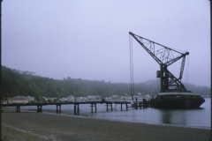 Floating crane Hikitia at Seatoun Wharf