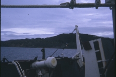 View from the deck of the TEV Wahine wreck overlooking the Pencarrow coast