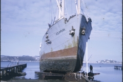 The salvage vessel Holmpark out of the water at Patent Slip