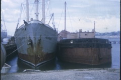 The salvage vessel Holmpark moored at wharf, Wellington
